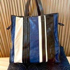 Balenciaga Bazar tote stripped medium bag